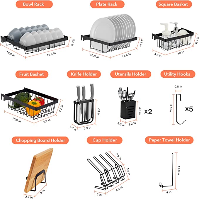 Escurridor de platos con tapa